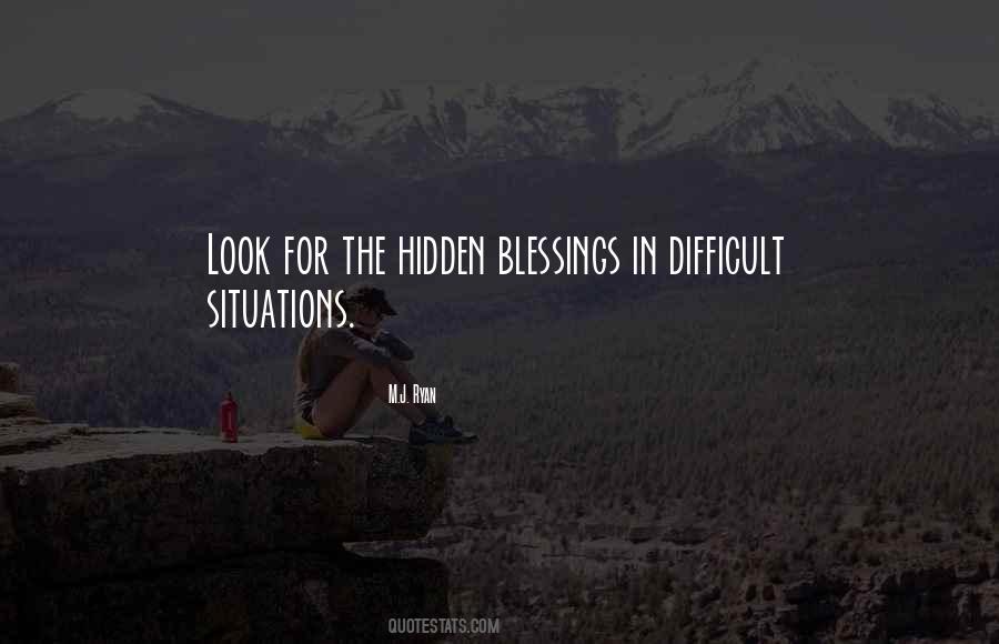 Quotes About Hidden Blessings #707256