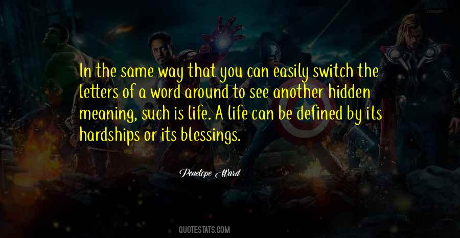 Quotes About Hidden Blessings #942459