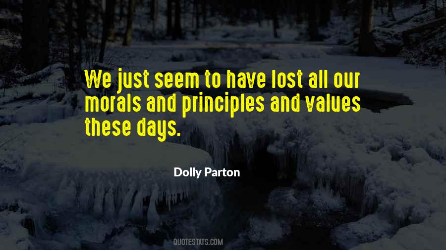 Quotes About Values And Principles #1318654