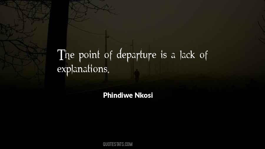 Point Of Departure Quotes #1024270