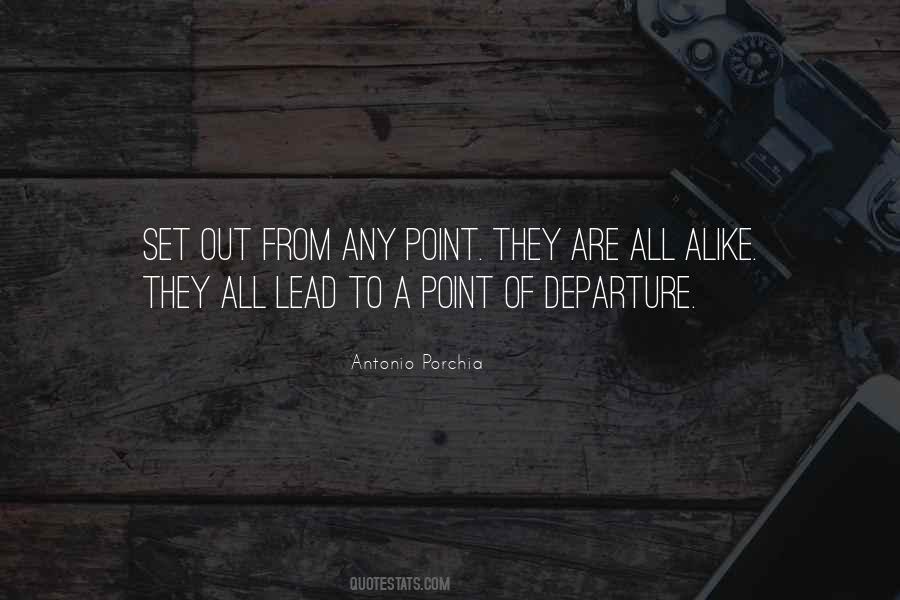 Point Of Departure Quotes #1467448