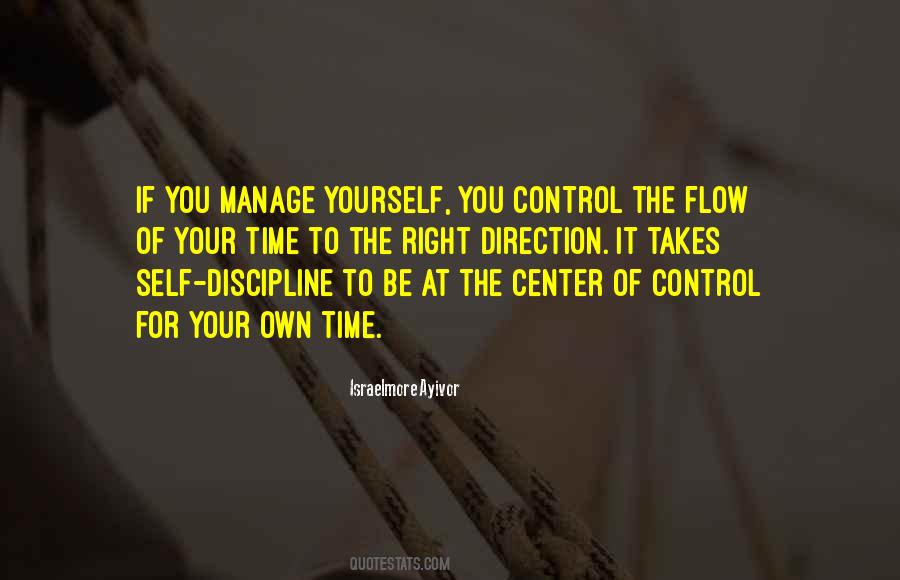 Quotes About Self Management #1635208