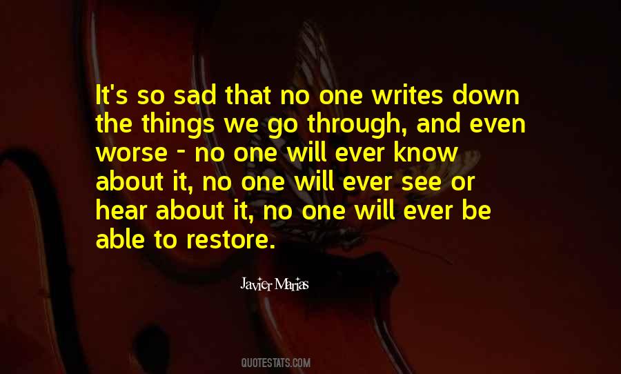 Quotes About Sad Things #210416