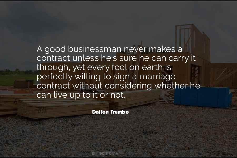 Quotes About Marriage Contract #1246291