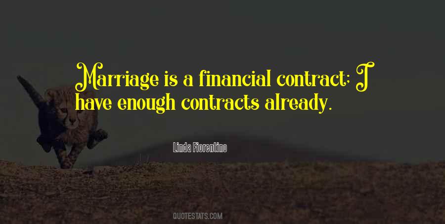 Quotes About Marriage Contract #1283412