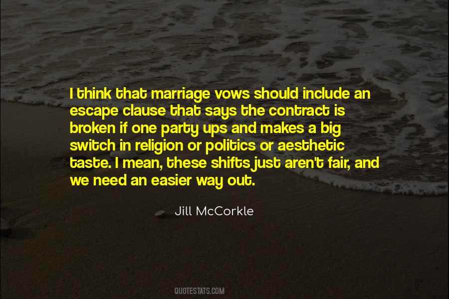 Quotes About Marriage Contract #849644