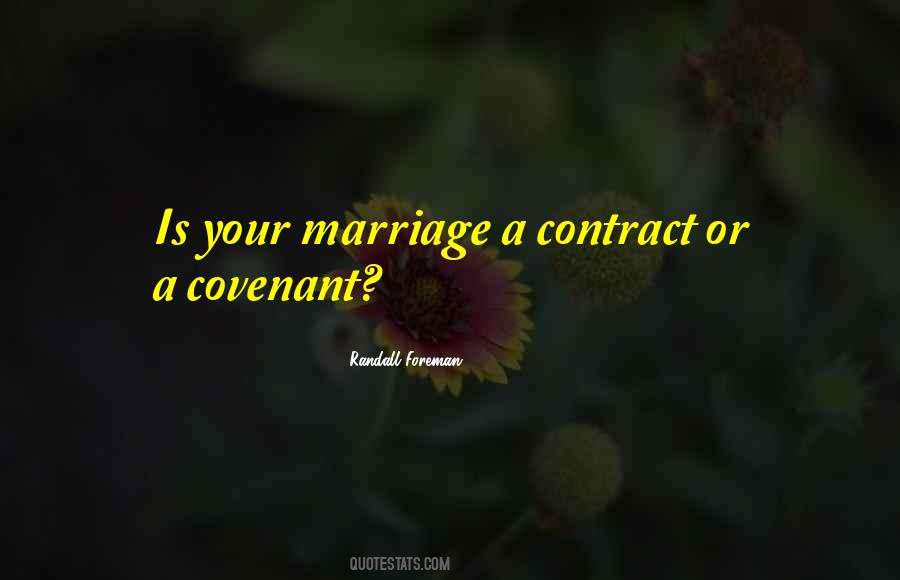 Quotes About Marriage Contract #982398