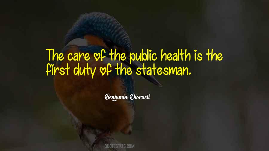 Quotes About Public Health Care #1569305