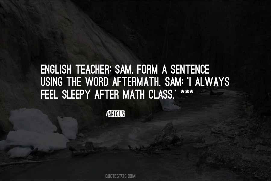 Quotes About English Class #1803192