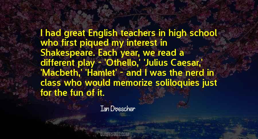 Quotes About English Class #464581