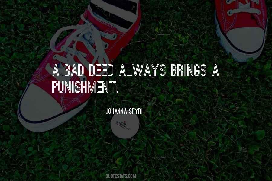 Bad Deed Quotes #1291430