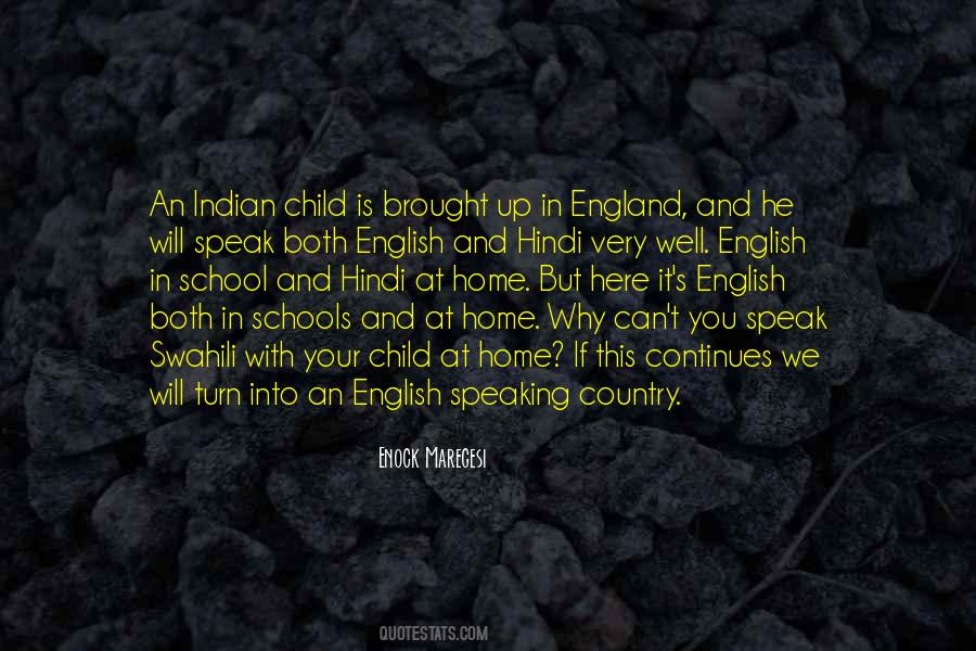 English Speaking Country Quotes #1517787