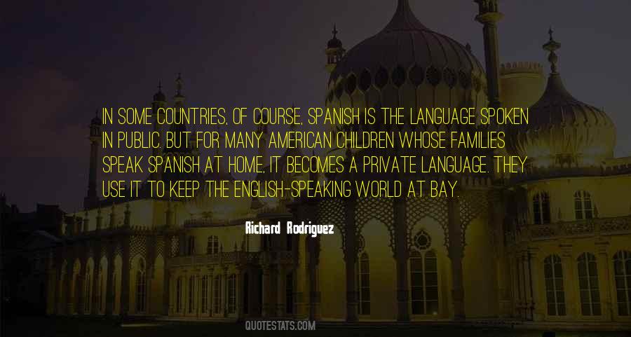 English Speaking Country Quotes #1568107