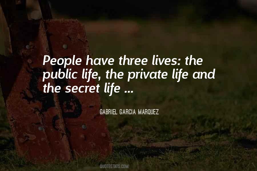 Quotes About Public And Private Life #772521