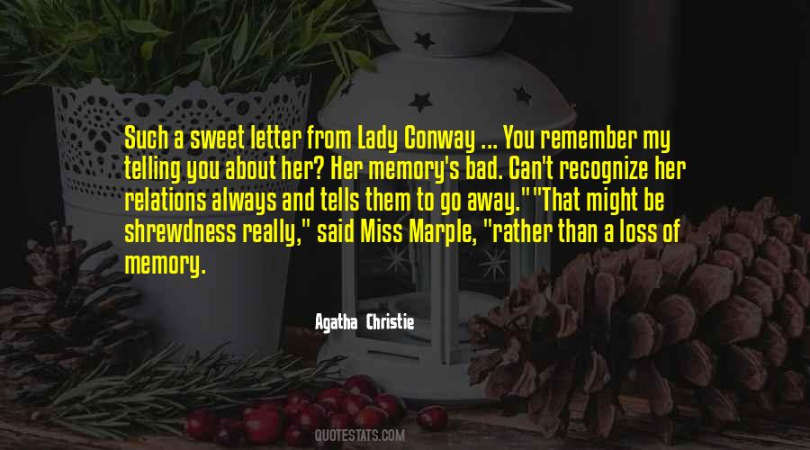 Loss Of Memory Quotes #525793