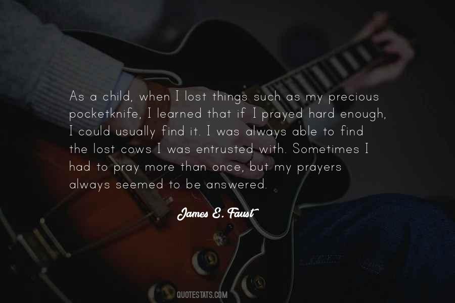 Quotes About A Lost Child #1270389