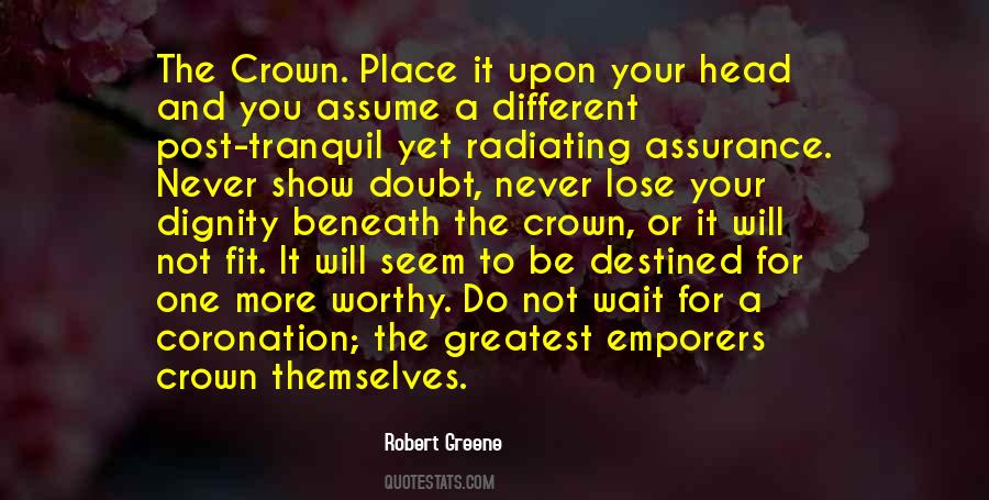 Your Crown Quotes #905271