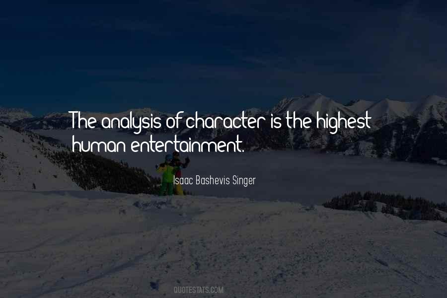 Quotes About Character Analysis #360068