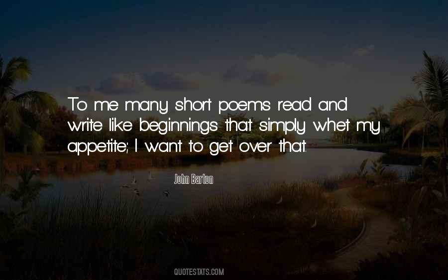 Quotes About Short Poems #681121