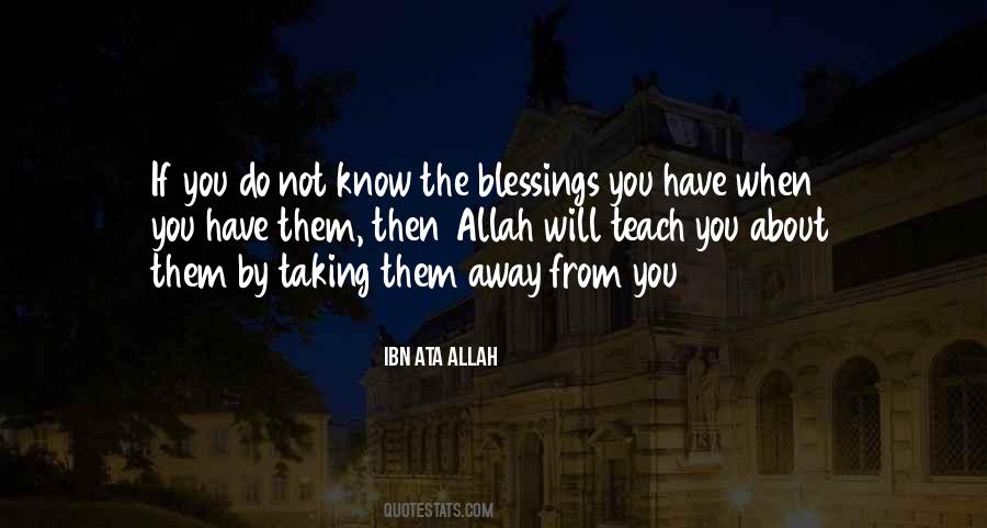 Quotes About Blessings #1841227