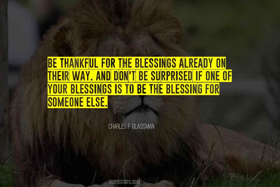 Quotes About Blessings #1847868