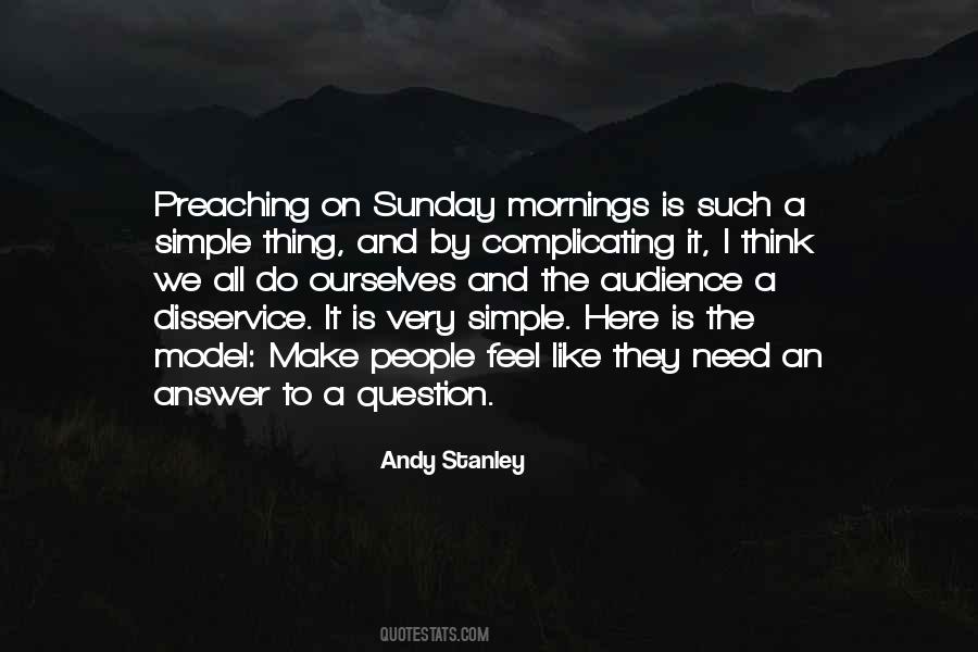 Quotes About Sunday Mornings #1649946