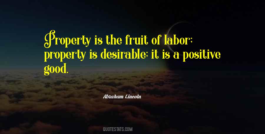 Quotes About Fruit Of Labor #18951