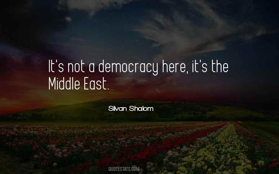 Quotes About Democracy In The Middle East #1817480