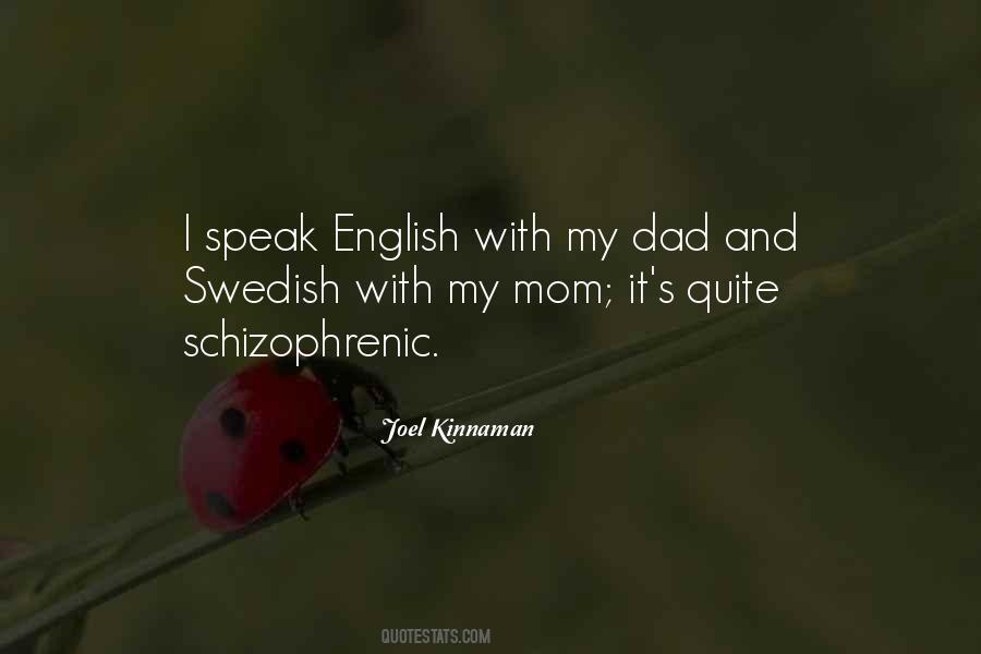 Speak English Quotes #1143254