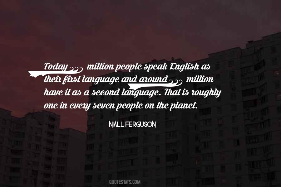 Speak English Quotes #1166650