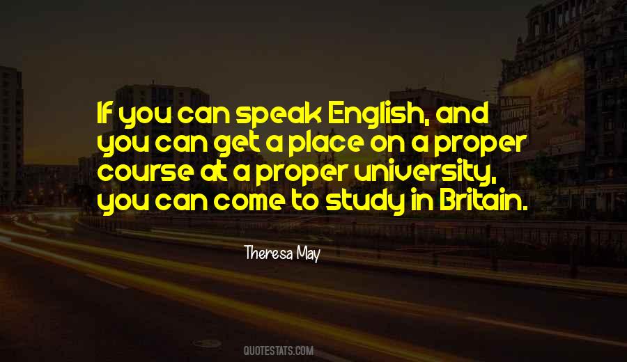 Speak English Quotes #455337