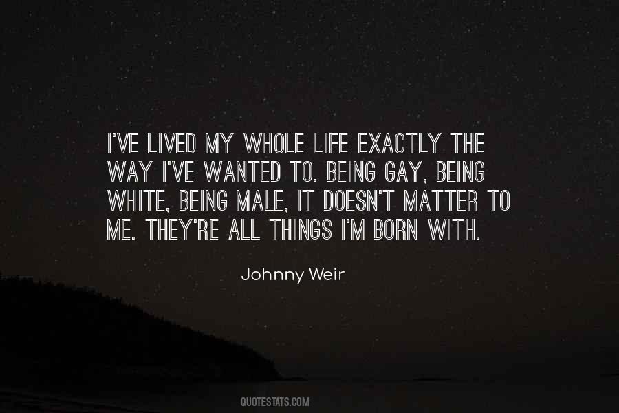 White Male Quotes #764161