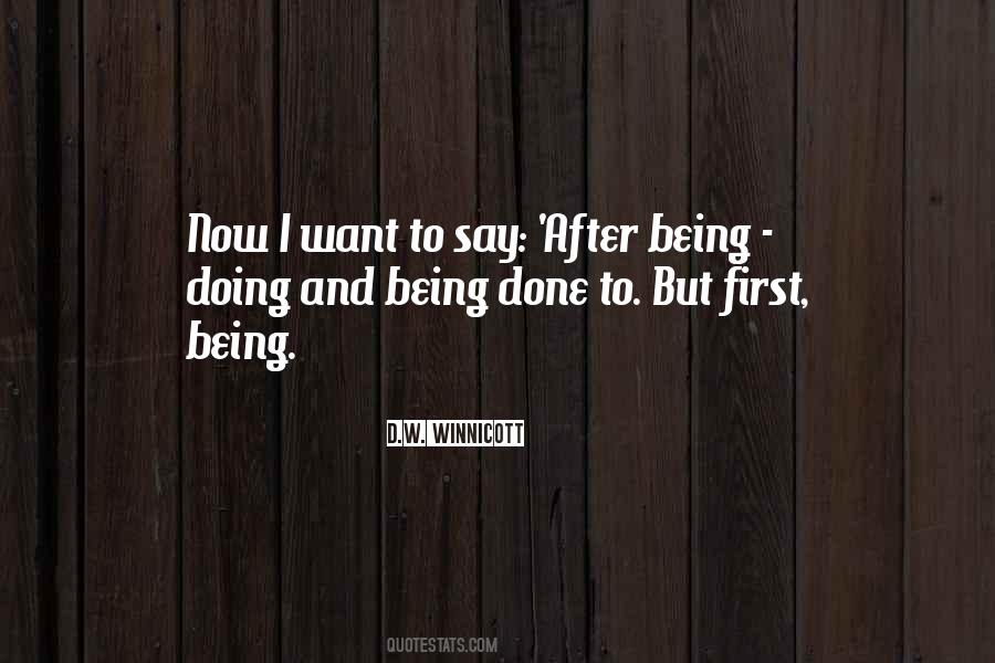 Quotes About Being Done #1595775