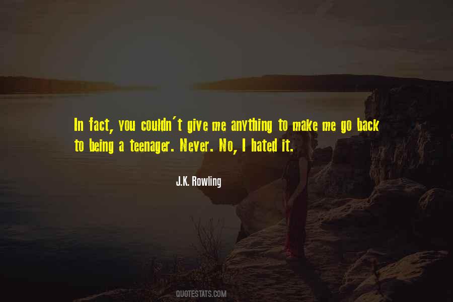 Quotes About Not Being A Teenager #67029