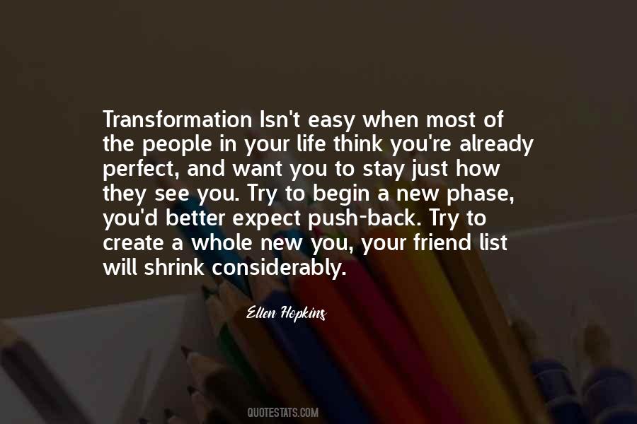 Quotes About Transformation In Life #199360