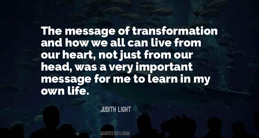 Quotes About Transformation In Life #250944