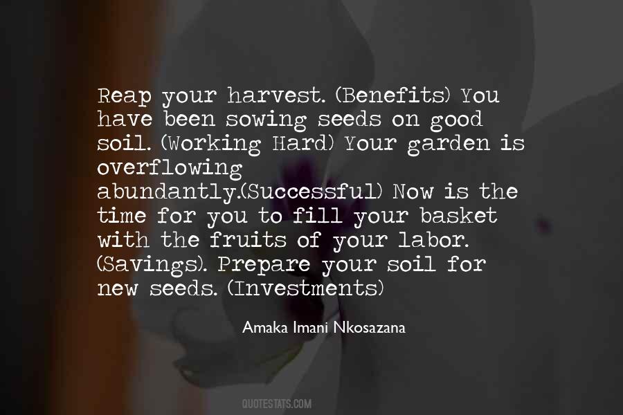 Quotes About Harvest Time #51598