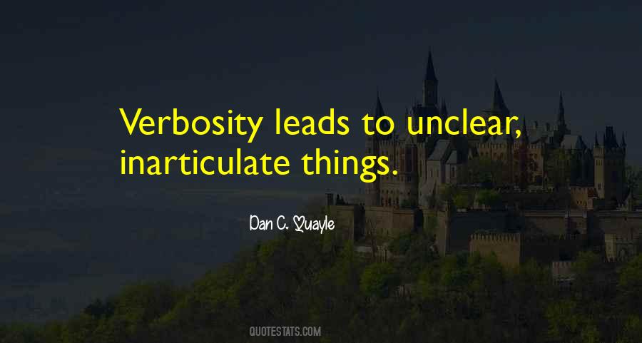 Quotes About Verbosity #1293391