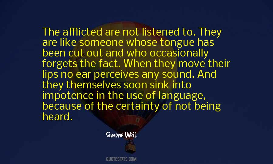 Quotes About Being Heard #154589