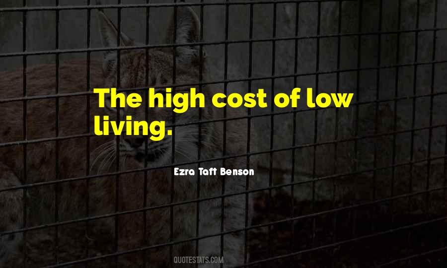 Quotes About Cost Of Living #1661493