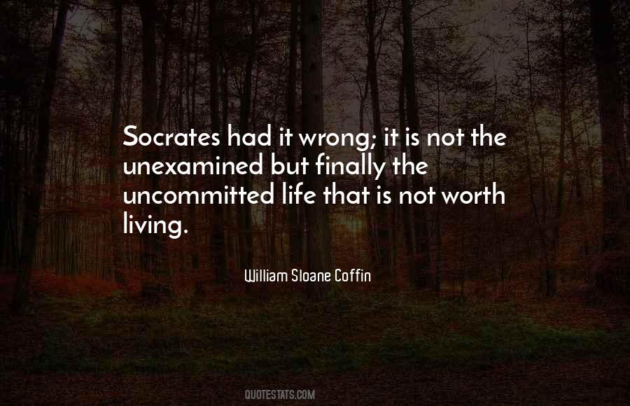 Quotes About Unexamined Life #921459