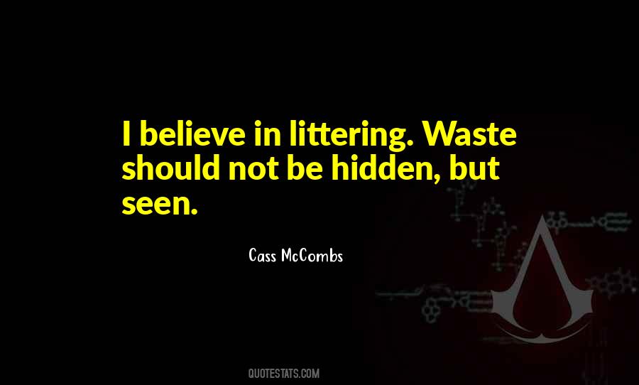 Quotes About Littering #411418