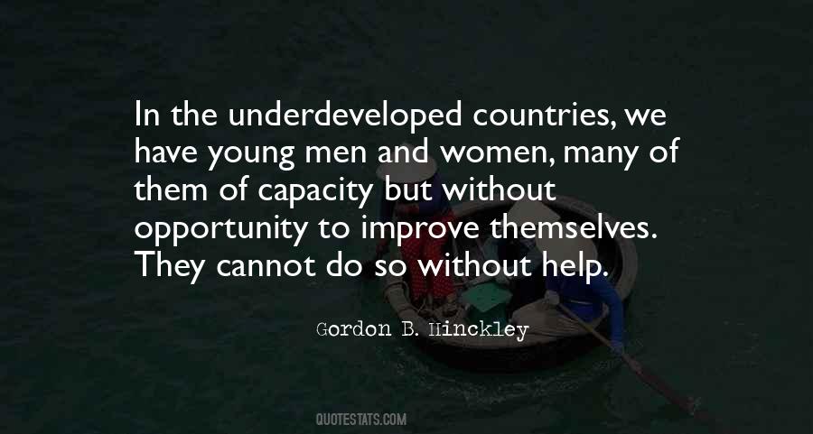 Quotes About Underdeveloped Countries #1090449