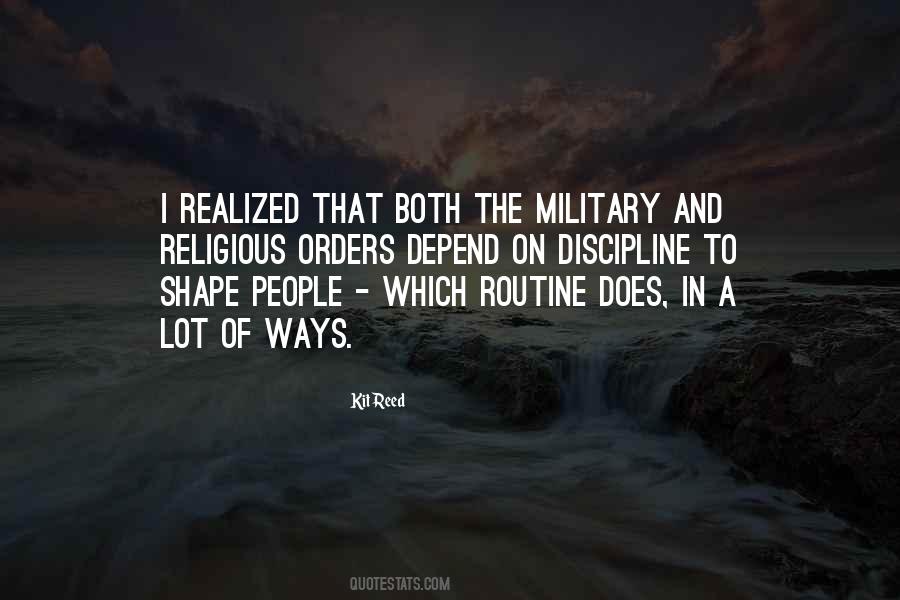 Quotes About Military Discipline #264633