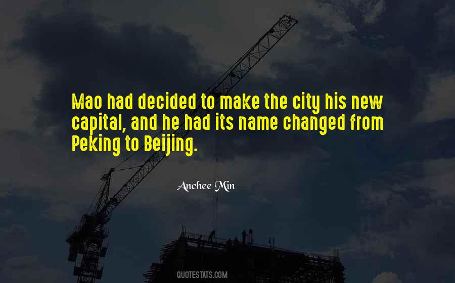 Quotes About Beijing #989344