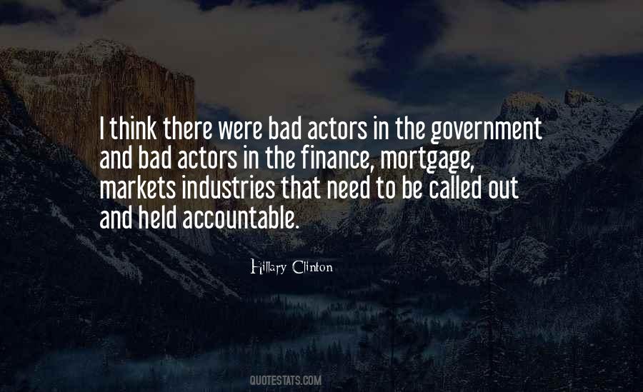 Quotes About Bad Actors #1610633