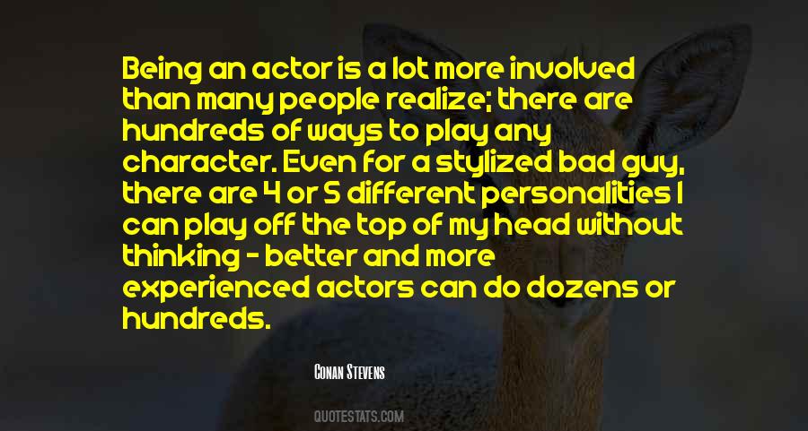 Quotes About Bad Actors #235466
