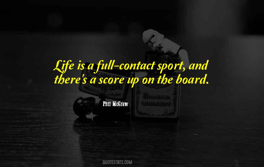 Quotes About Contact Sports #1230197