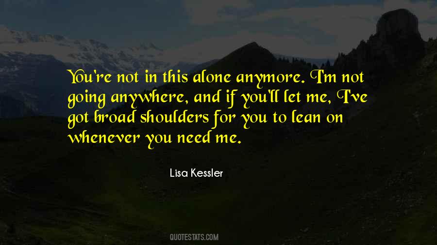 Quotes About Having Broad Shoulders #51045