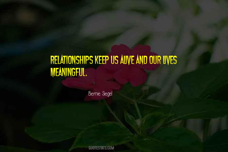 Quotes About Meaningful Relationships #1005084